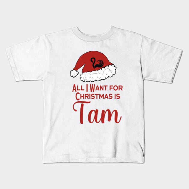 KOTLC Tam Song keeper of the lost cities Christmas design Kids T-Shirt by FreckledBliss